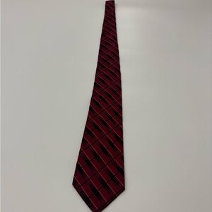 Stafford Silk Red and Black Men's Tie